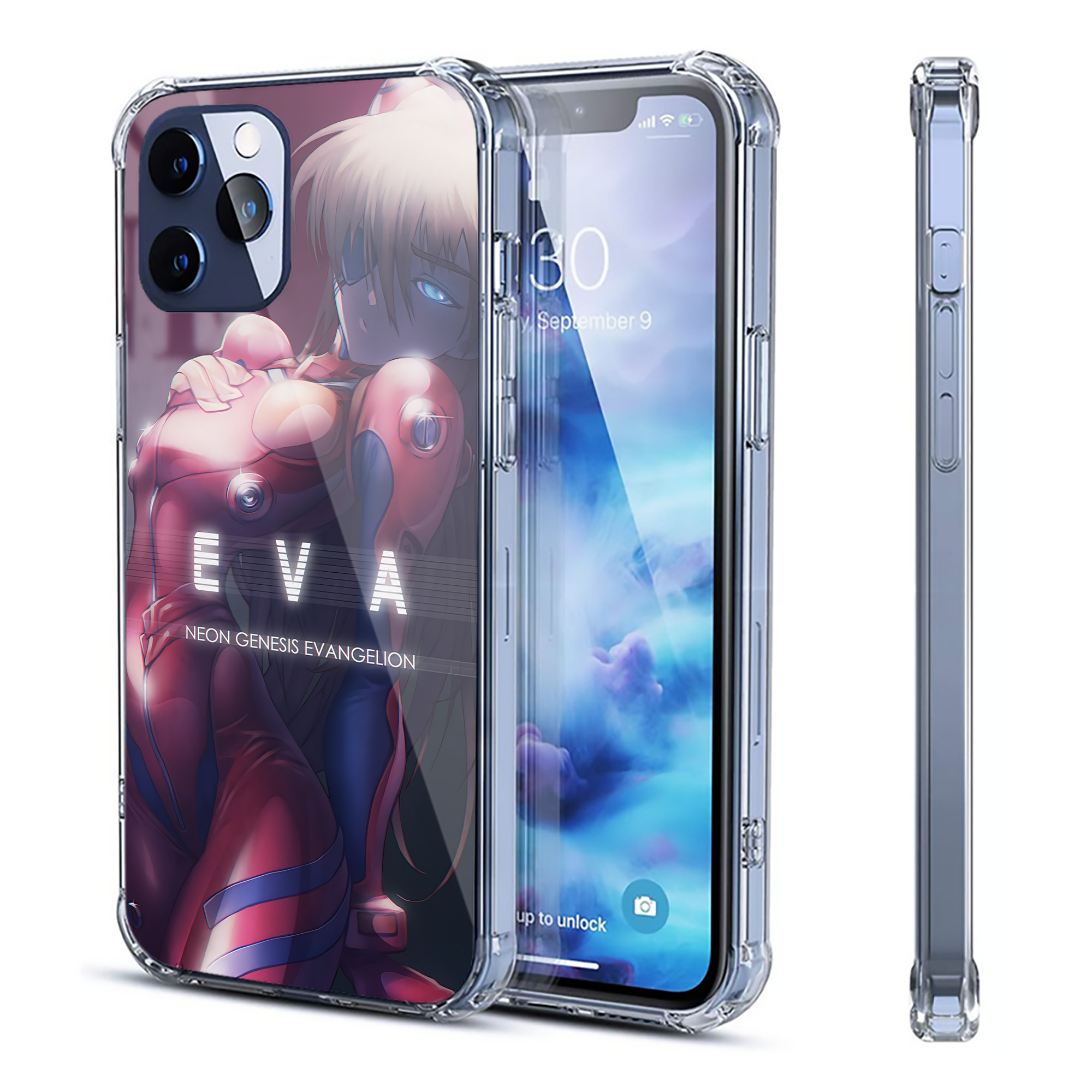 （画像用） EVA 新世紀エヴァンゲリオン 【iPhone 12シリーズ対応】透明スマホケース（クリアソフトケース）
